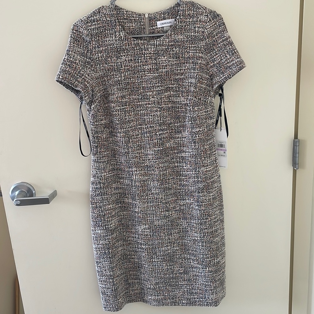 Calvin Klein NWT Multicolor Short Sleeve Dress Size 6